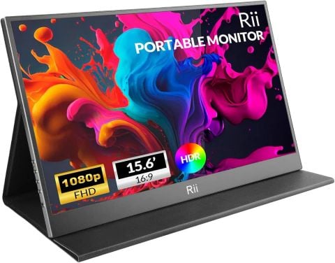 Màn Hình Di Động Rii 15.6” FHD: IPS HDR & Kết Nối USB-C/HDMI