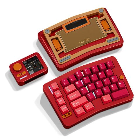 QK Alice Duo Keyboard - Anodized Red