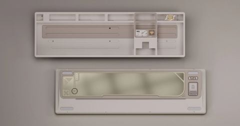 QK101 Case - Spray-coated Retro White