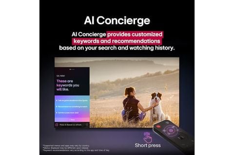 Smart TV LG 50″ UHD AI UA8450 4K 2025 – AI Gen8, webOS25