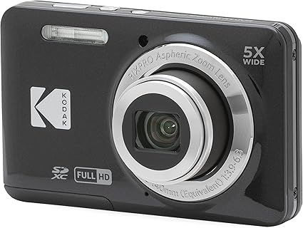 Máy ảnh kỹ thuật số cảm biến Kodak PIXPRO FZ55-BK 16MP – Zoom 5X, Full HD, LCD 2.7″ (Đen)