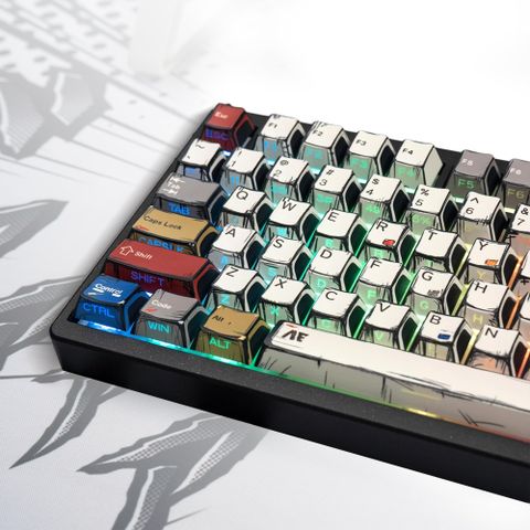 Bộ Keycaps PBT Shine Through 137 phím – Doubleshot bền màu, chuẩn mọi layout