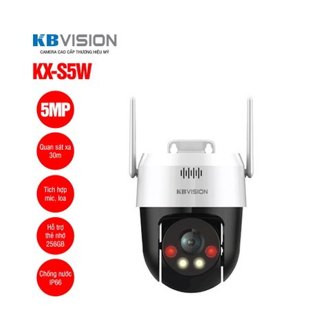 Camera Wifi quay quét 5MP KBVISION KX-S5W
