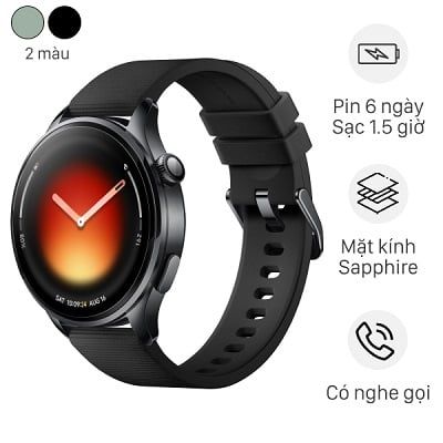 Xiaomi Watch 5 Đen – Đồng hồ thông minh đẹp, pin bền