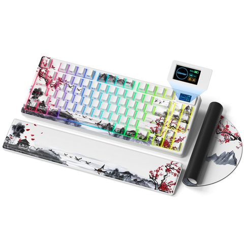 Womier SK80 Pro Keyboard (Plum Bossom)