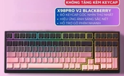 Bàn Phím Cơ Không Dây Ziyoulang Attack Shark X98PRO (BlackBery)
