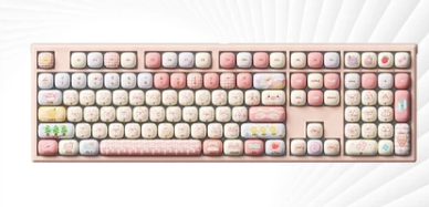 Bàn phím cơ không dây AKKO x Monsgeek HỒNG