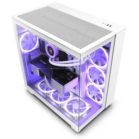 Vỏ máy tính NZXT H9 Flow White