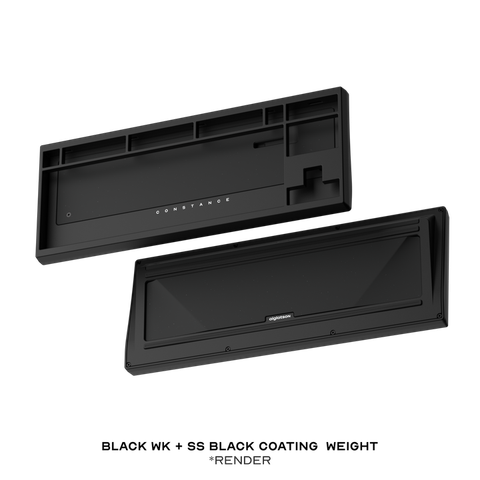 Constance TKL Keyboard Kit (Black WK- SS Black coating weight)
