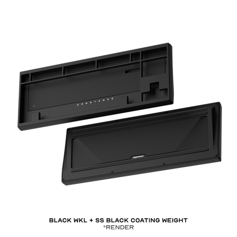 Constance TKL Keyboard Kit (Black WKL- SS Black coating weight)