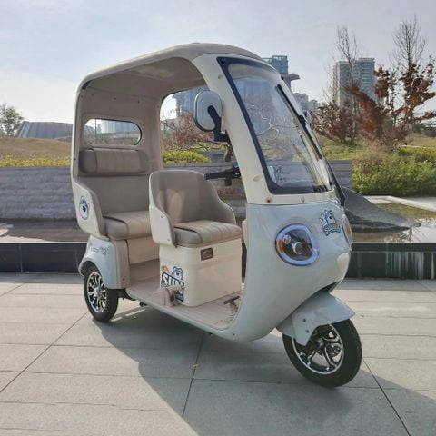 Xe Điện 3 Bánh Zabo Nice ZB02 2 Ghế, Có Mái Che, Chính Hãng