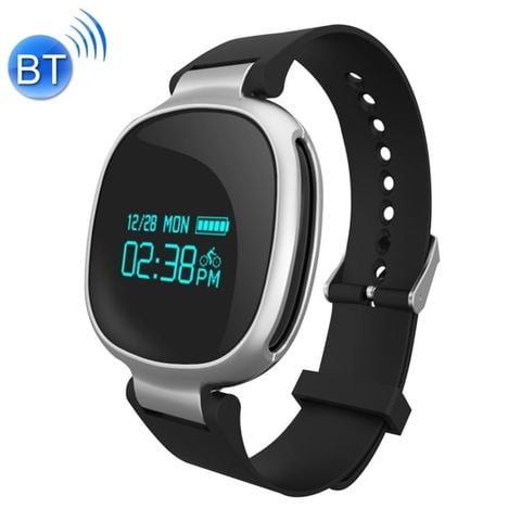 Vòng đeo tay E08 0,96 inch Black – Bluetooth 4.0, Nhịp tim, Chống mất, Giám sát sức khỏe