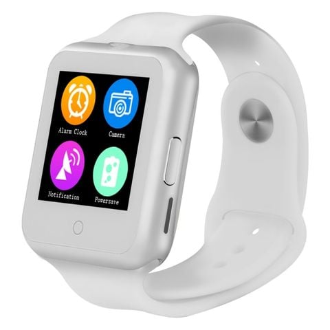 V88 White – Smartwatch màn hình tròn 1.44 inch, nhịp tim & hỗ trợ thẻ TF