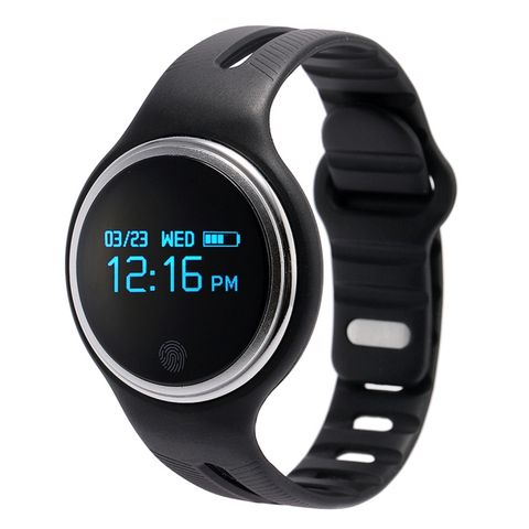 Vòng đeo tay thông minh E07 Black  – Chống nước, Theo dõi sức khỏe, GPS