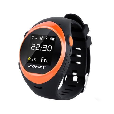 ZGPAX S888A Orange - 1.22 inch IPS Smartwatch WiFi GPS, Hỗ trợ SIM & 2G