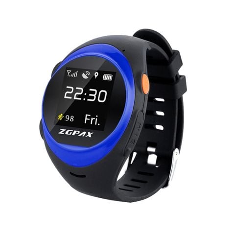 ZGPAX S888A Blue - 1.22 inch IPS Smartwatch WiFi GPS, Hỗ trợ SIM & 2G
