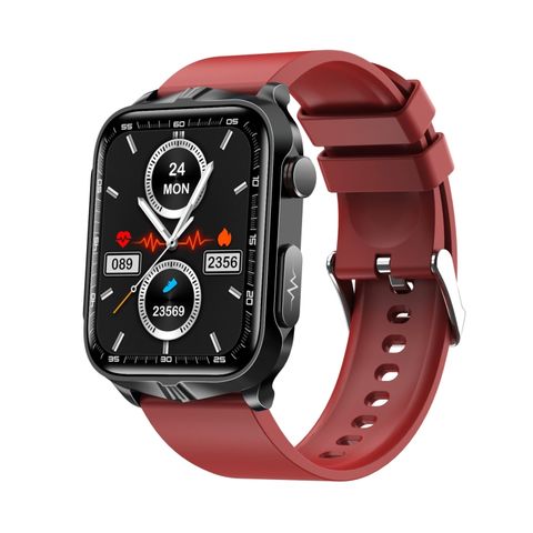 TK11P Pro Red – Đồng hồ thông minh 1.83 inch, ECG, theo dõi đường huyết & trị liệu xung