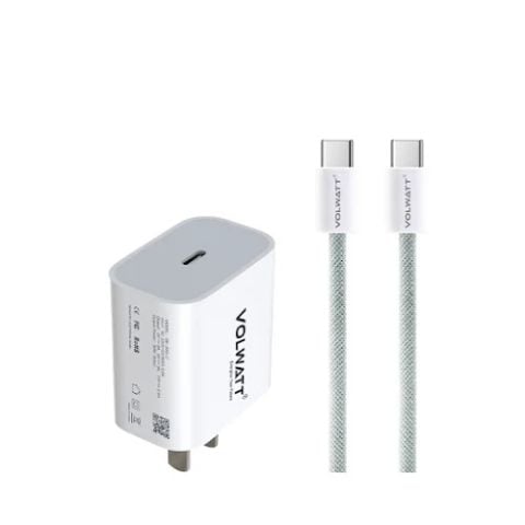 Bộ sạc Nhanh Volwatt 30W, Trắng