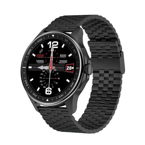 TCWH006-SK3 Black Steel – Đồng hồ thông minh 1.3 inch IPS, chống nước IP68, Bluetooth