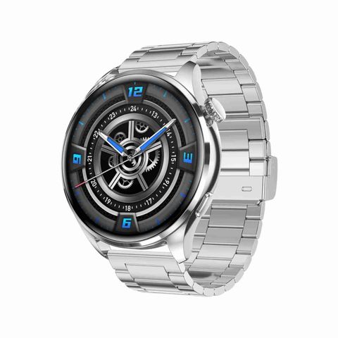 TM05 Pro Steel Band Silver – Đồng hồ thông minh 1.46 inch, dây thép sang trọng, gọi Bluetooth & đo sức khỏe toàn diện