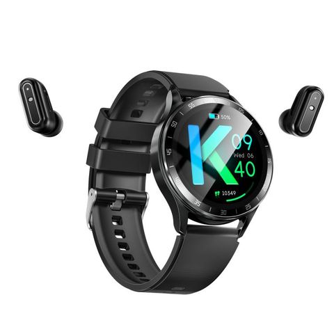 X10 Black - Tai nghe kèm đồng hồ thông minh 1.39 inch NFC chống nước