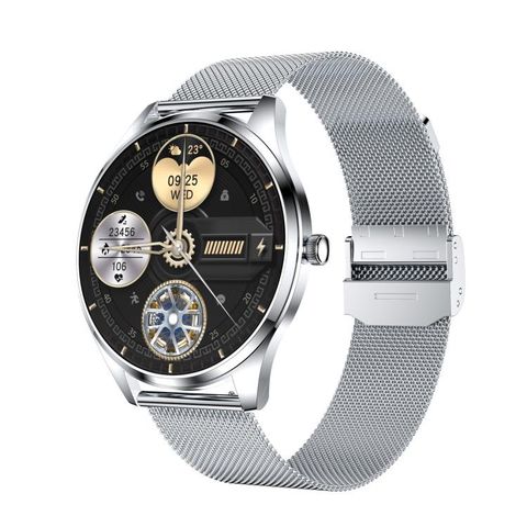 Đồng hồ thông minh  H77 Màu Bạc - Sức khỏe và thể hình, màn hình AMOLED 1,43 inch chống nước IP67 hỗ trợ cuộc gọi BT