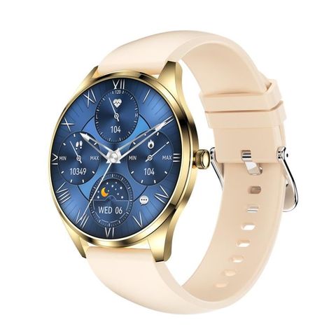 Đồng hồ thông minh  H77 Màu Be - Sức khỏe và thể hình, màn hình AMOLED 1,43 inch chống nước IP67 hỗ trợ cuộc gọi BT