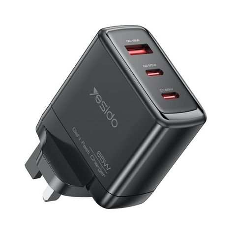 Yesido YC98 65W – Bộ sạc nhanh 3 cổng GaN mạnh mẽ