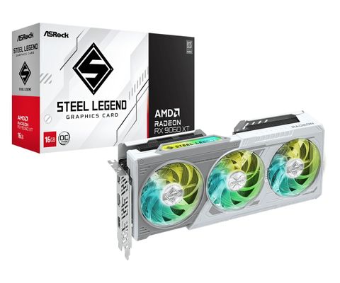Card Màn Hình ASRock AMD Radeon RX 9060 XT Steel Legend 16GB OC