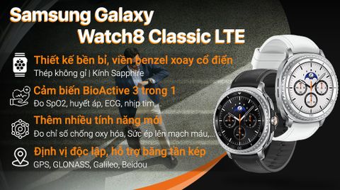 Samsung Galaxy Watch8 Classic 46mm dây da