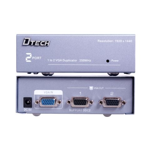 Bộ chia Hub Multi VGA 2-1 Dtech (DT-7252)