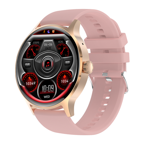 Đồng hồ NJYUAN HK30 hồng – Smartwatch pin bền, theo dõi sức khỏe