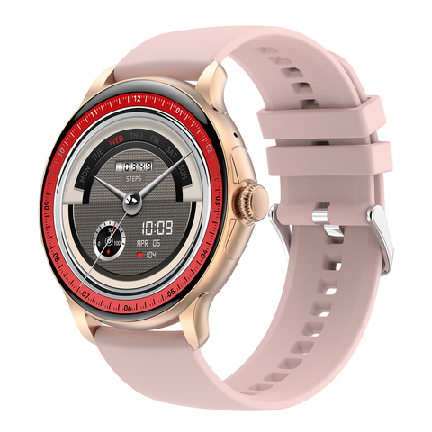 Đồng hồ NJYUAN HK49 hồng – Smartwatch pin bền, theo dõi sức khỏe