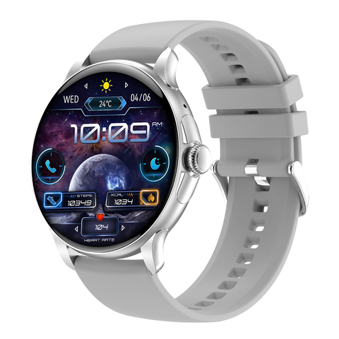 Đồng hồ NJYUAN HK49 xám – Smartwatch pin bền, theo dõi sức khỏe