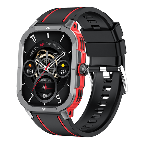 Đồng hồ NJYUAN HK56 AMOLED 2.06″ đỏ – Smartwatch pin bền
