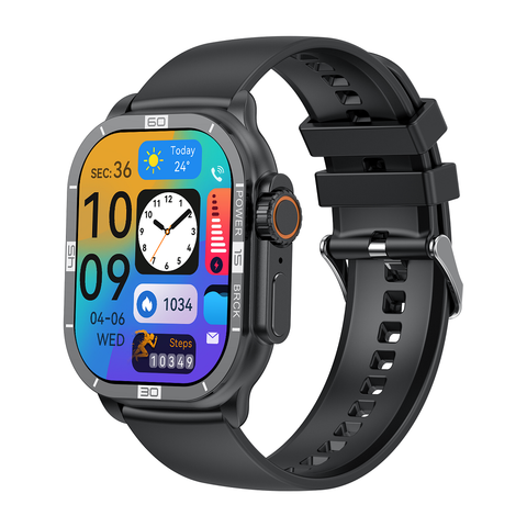 Đồng hồ NJYUAN HK96S đen – Smartwatch pin bền, theo dõi sức khỏe