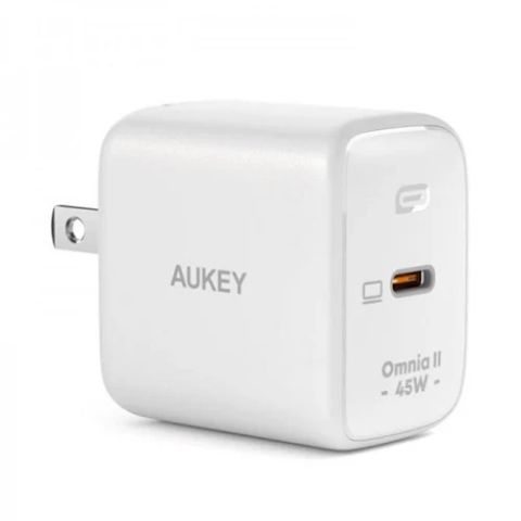 Củ sạc nhanh Aukey 45W, 1 cổng, trắng (PA-B2T-WHT-C)