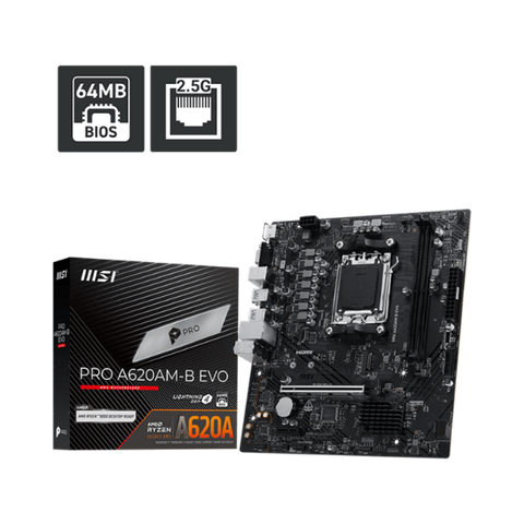 Bo mạch chủ MSI PRO A620AM-B EVO (DDR5)