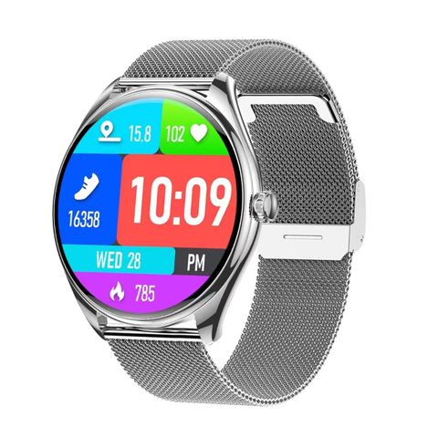 Đồng hồ NJYUAN MT55 xám siêu mỏng – Smartwatch pin bền, theo dõi sức khỏe
