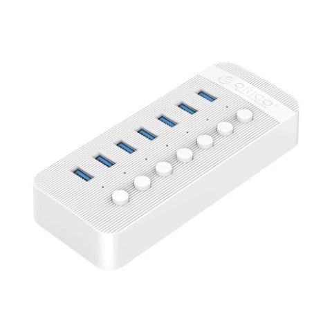 Bộ chia/ Hub USB 7 cổng USB 3.0 Orico CT2U3-7AB-WH (Trắng)