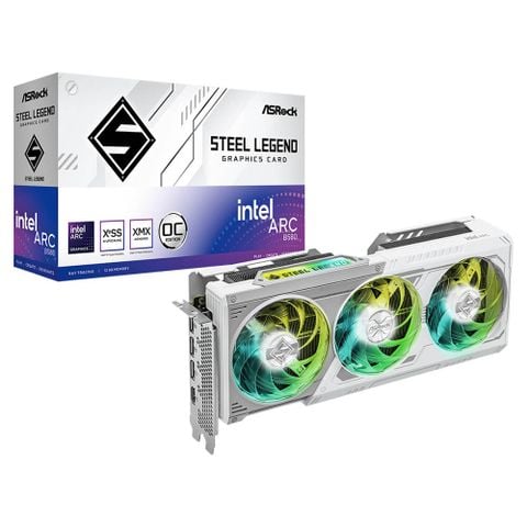 Card màn hình ASRock Intel Arc B580 Steel Legend 12GB OC