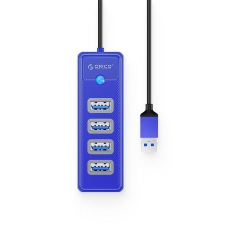 Bộ chia USB‑A sang 4 cổng USB 3.0 ORICO PW4U‑U3‑015‑BL