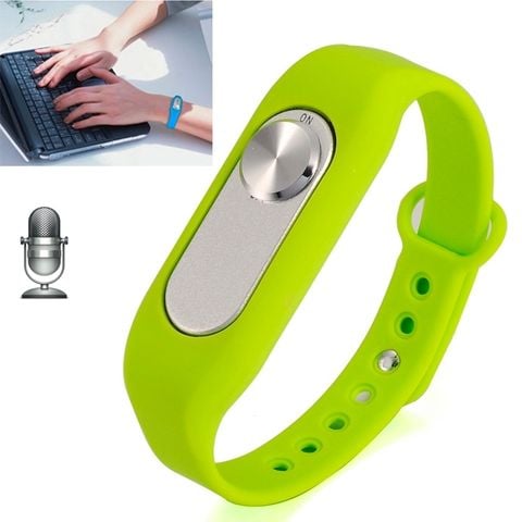 WR-06 Màu Xanh Lá– Vòng tay ghi âm kỹ thuật số 8GB, ghi dài chỉ với một nút