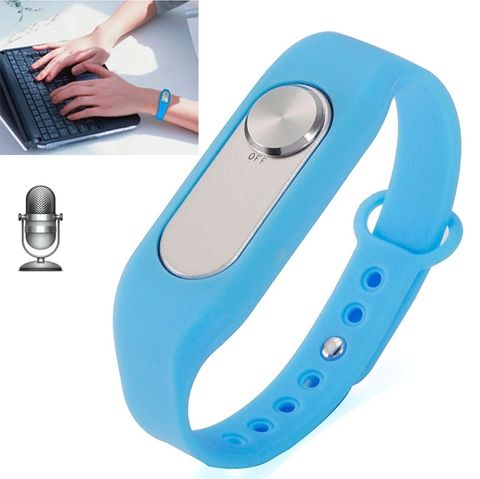 WR-06 Màu Xanh Dương – Vòng tay ghi âm kỹ thuật số 8GB, ghi dài chỉ với một nút