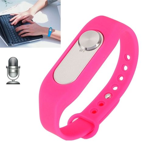 WR-06 Màu Hồng – Vòng tay ghi âm kỹ thuật số 8GB, ghi dài chỉ với một nút