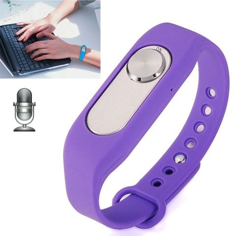 WR-06 Màu Tím – Vòng tay ghi âm kỹ thuật số 8GB, ghi dài chỉ với một nút