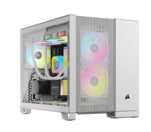 Vỏ máy tính Corsair 2500D Airflow TG Mid-Tower White (CC-9011264-WW)