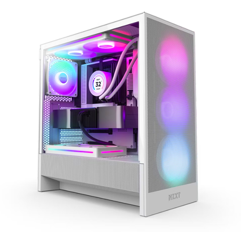 Vỏ Case NZXT H5 FLOW RGB (2024) All White (CC-H52FW-R1)