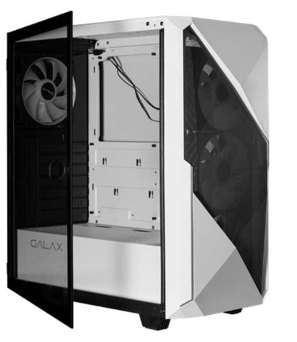 Thùng máy Case Galax Revolution-01W Mid-Tower White ATX