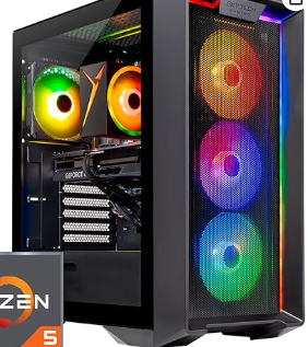 Skytech Nebula — Ryzen 5, RTX 4060 8GB, 16GB RAM, 1TB SSD, nguồn 650W, Win 11.